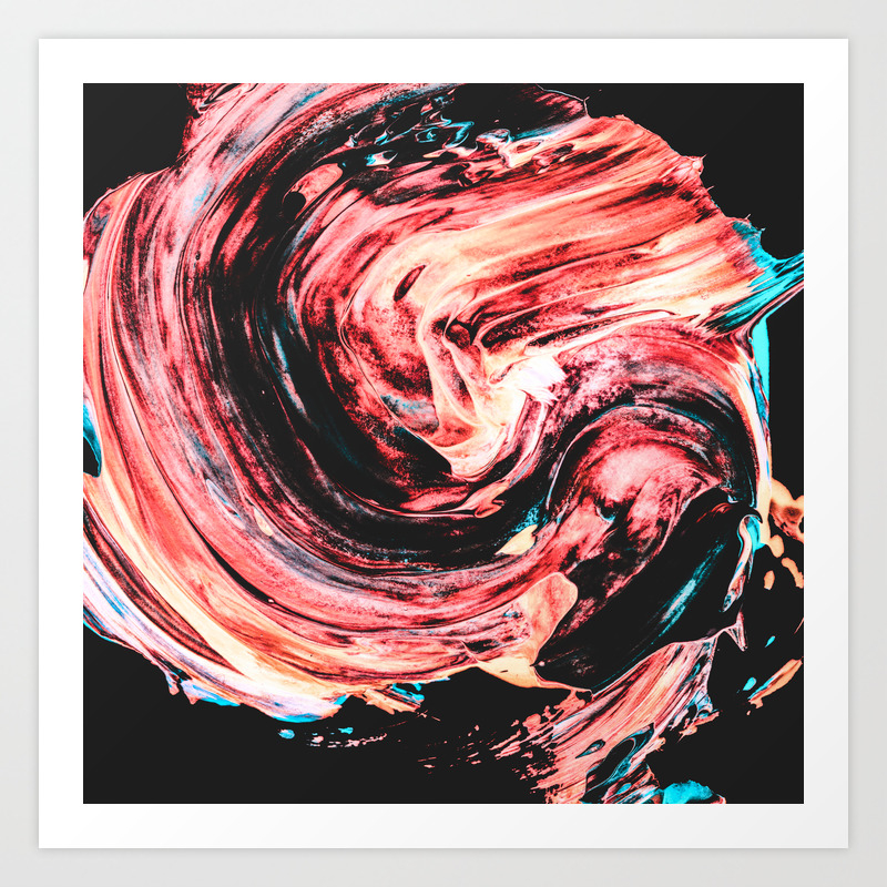 Abstract Splatter Paint V2 Art Print By Rhnpredator Society6