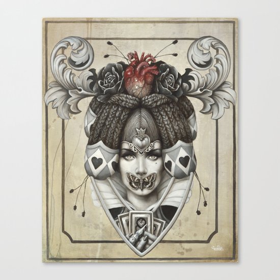 La reine rouge Canvas Print