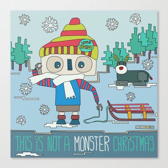 This is not a Monster Christmas Canvas Print