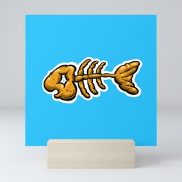 Dead Fish BonesTurd Poo Poop Dookie Cartoon Mini Art Print