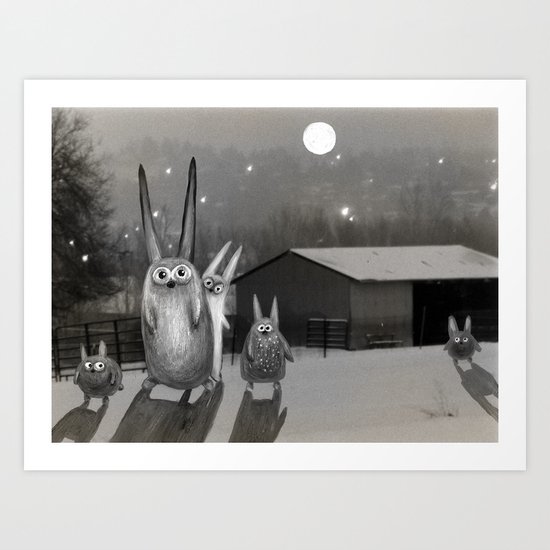 Night Scene Art Print