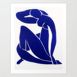 Henri Matisse - Blue Nude No. 4 portrait painting Art Print