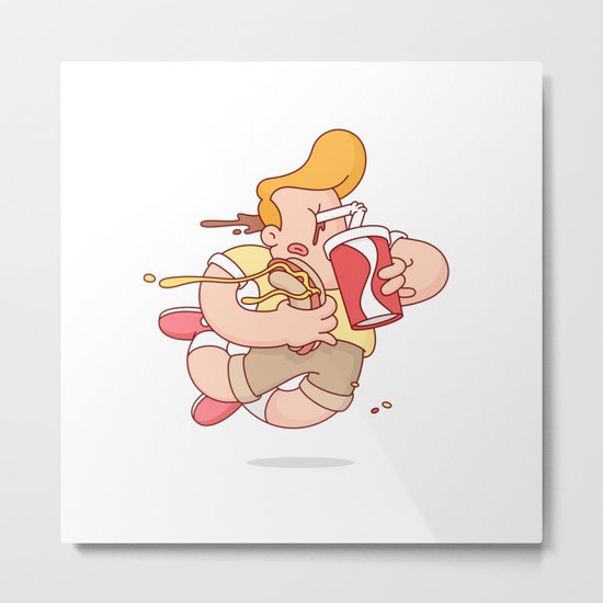 Fast Food. Metal Print