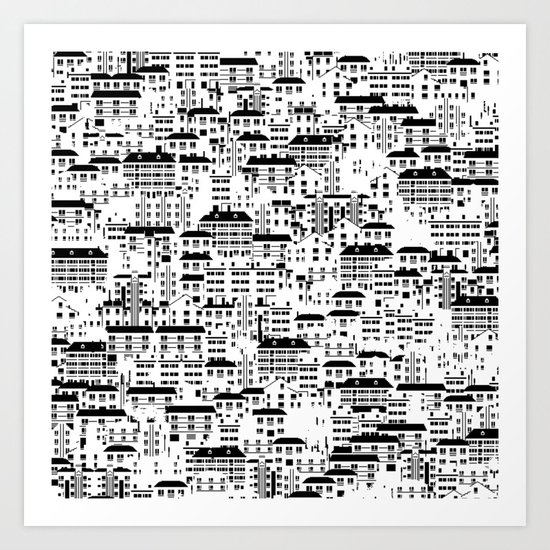 Shanghai wallpaper Art Print