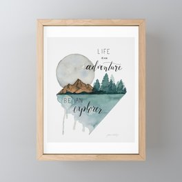 Life is an Adventure Framed Mini Art Print