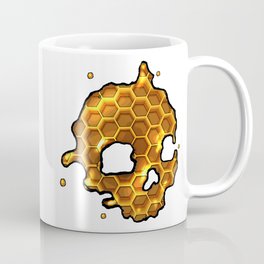 Honey comb splat skull Coffee Mug