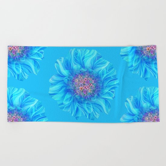 Fractal Flower 2 Beach Towel