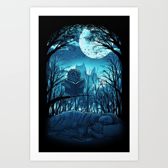 Bedtime Story Art Print