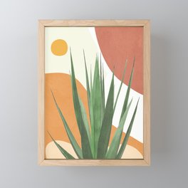 Abstract Agave Plant Framed Mini Art Print