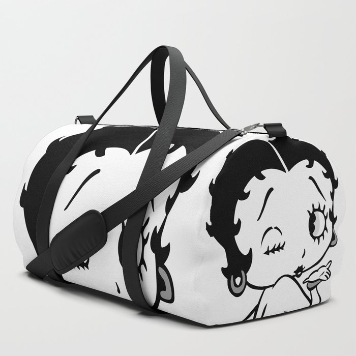 BETTY BOOP Pink Gym Tote Duffle BAG Side Pockets