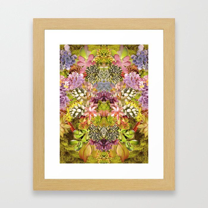 Succulent Garden Framed Art Print