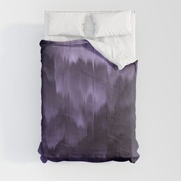 Purple and black. Abstract. Comforter