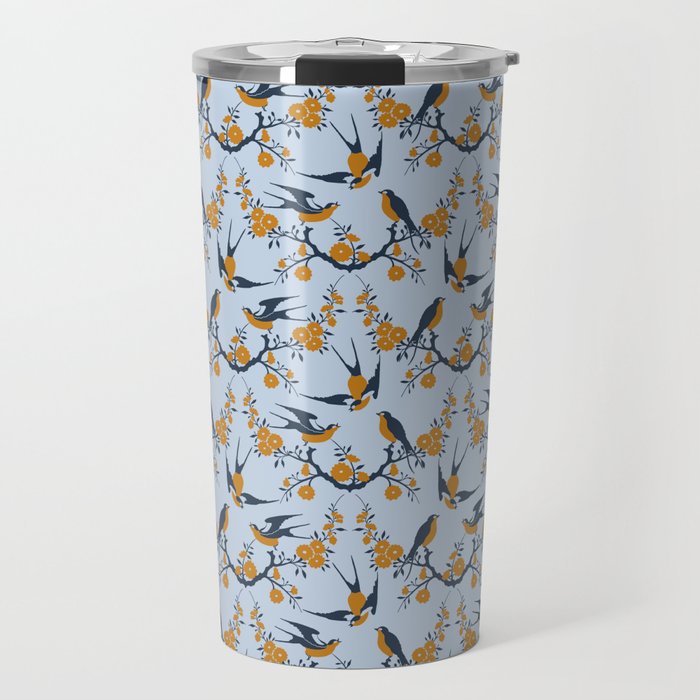 Swallows in the Spring Travel Mug