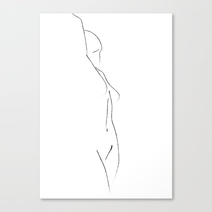 Minimal Line Drawing 3 Leinwanddruck Minimal Line Drawing 3 Leinwanddruck