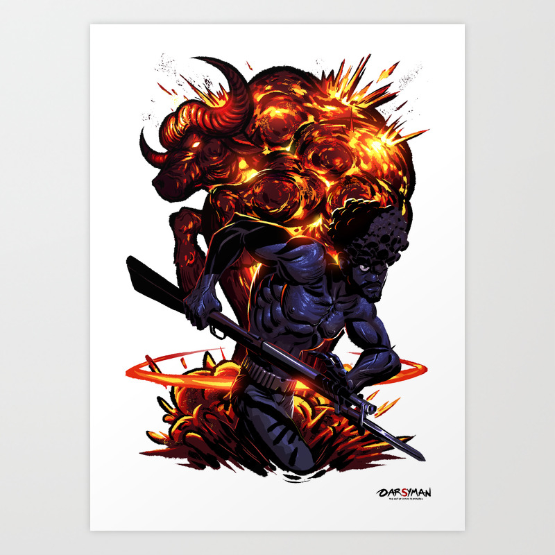 Buffalo Soldier Art Print By Darsyman Society6