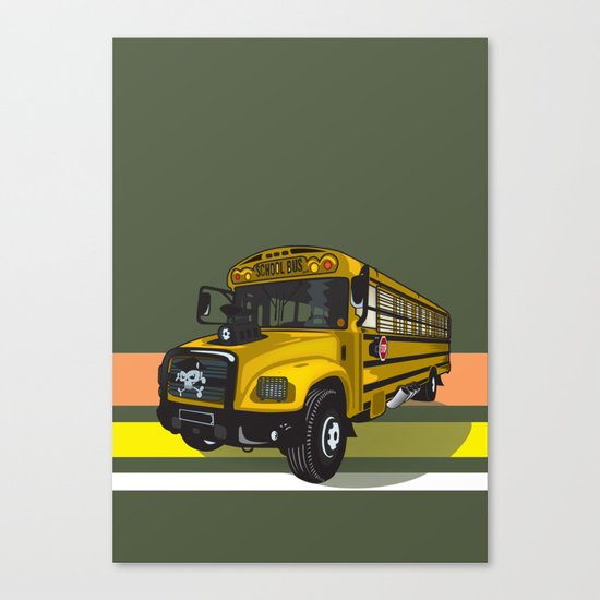 School bus Canvas Print