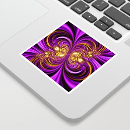 Isolah Pink | Trippy Abstract Fractal Art Sticker