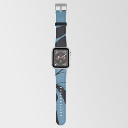 Blue Leaf Art Painting Apple Watch Band