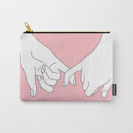 Pinky Promise 2 Carry-All Pouch | Color, Composition, Curated, Handdrawing, Digital, Pattern, Lovecouple, Friends, Lineart, Lovely 