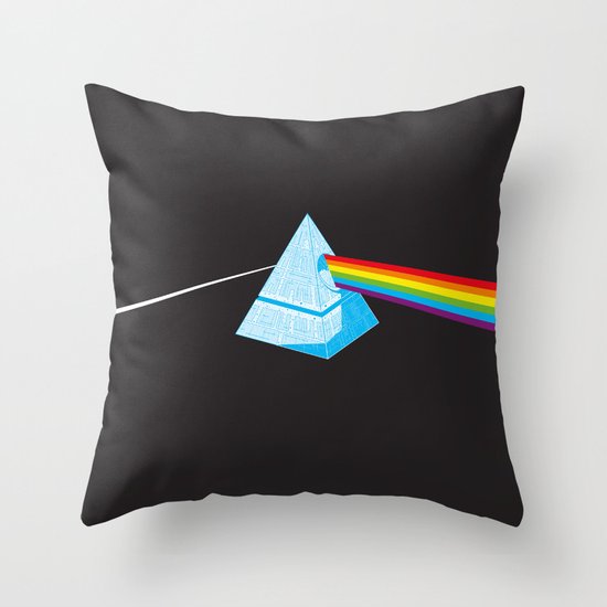 The Darth Side of the Moon: Episode V Hoth Throw Pillow