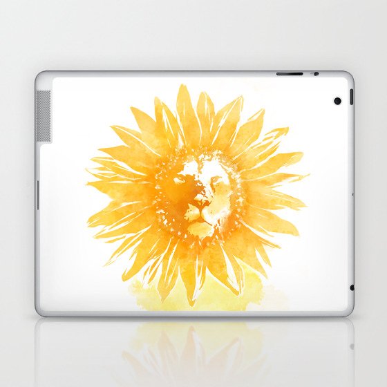 Lion Sunflower Laptop & iPad Skin