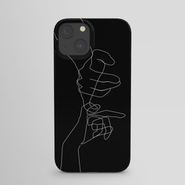 Black Pinky Swear iPhone Case