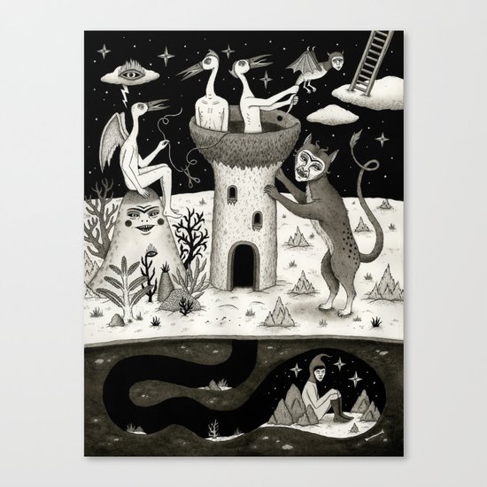 Scissors, String and Solitude Canvas Print