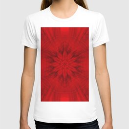 Motion through the red kaleidoscopes T-shirt
