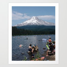 Trillium Lake Art Print