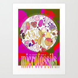 The Fantastic World of Microfossils Art Print
