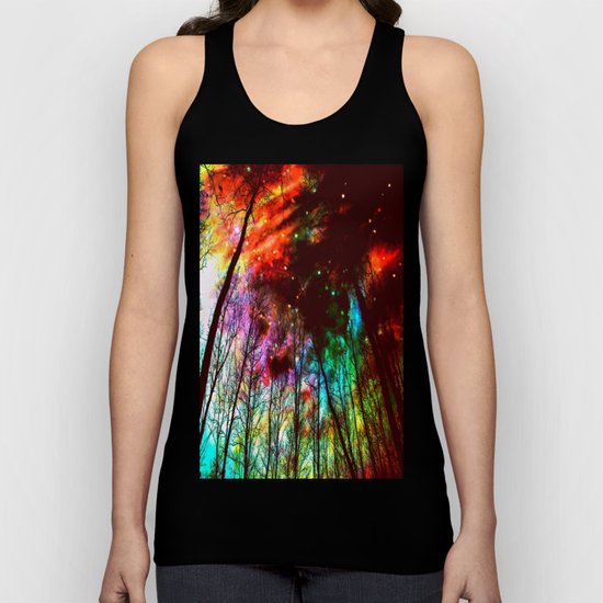 Black Trees Haunting Space Unisex Tank Top
