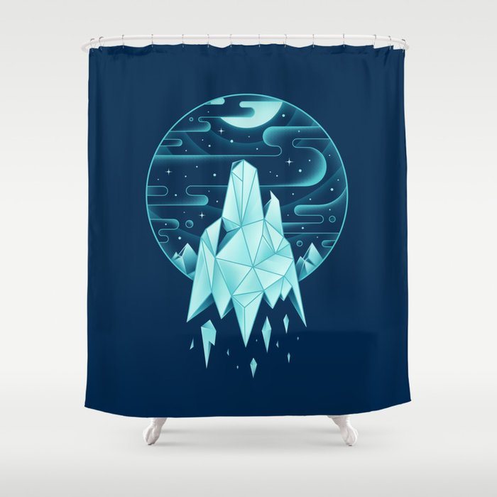 Arctic Wolf Shower Curtain