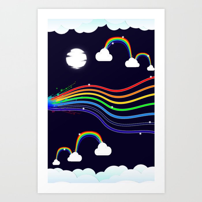 Rainbow Delight Art Print