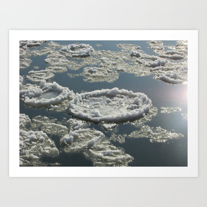 Floating Ice Art Print