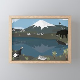 Colombian Mountains Framed Mini Art Print
