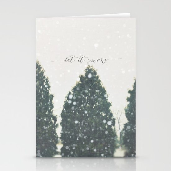 let it snow Stationery Cards