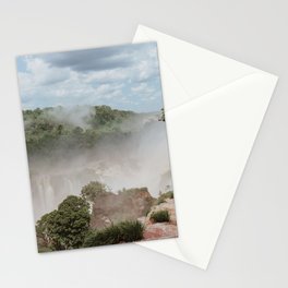 Argentina Photography - Rising Steam From The Iguaza Falls Stationery Card