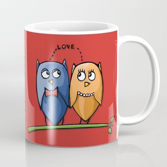 Owl Love red Mug
