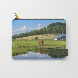Colorado Country - 5404 Carry-All Pouch | Gypsyvanner, Working Ranch, Nature Photography, Reflections, Rural, Serene, Landscape, Colorado, Cheval, Nature 