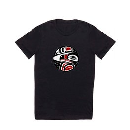 Raven Moon, formline circle, native indigenous art, pacific northwest, first nations, traditional design, sun, bird, thunder, eagle, crow, haida, salish T Shirt