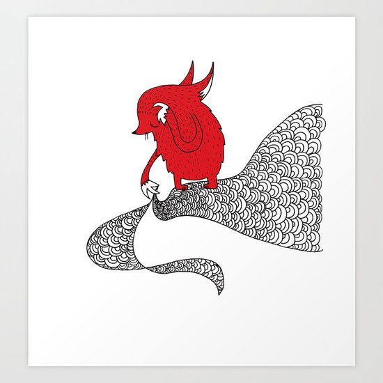Flying Fox Art Print