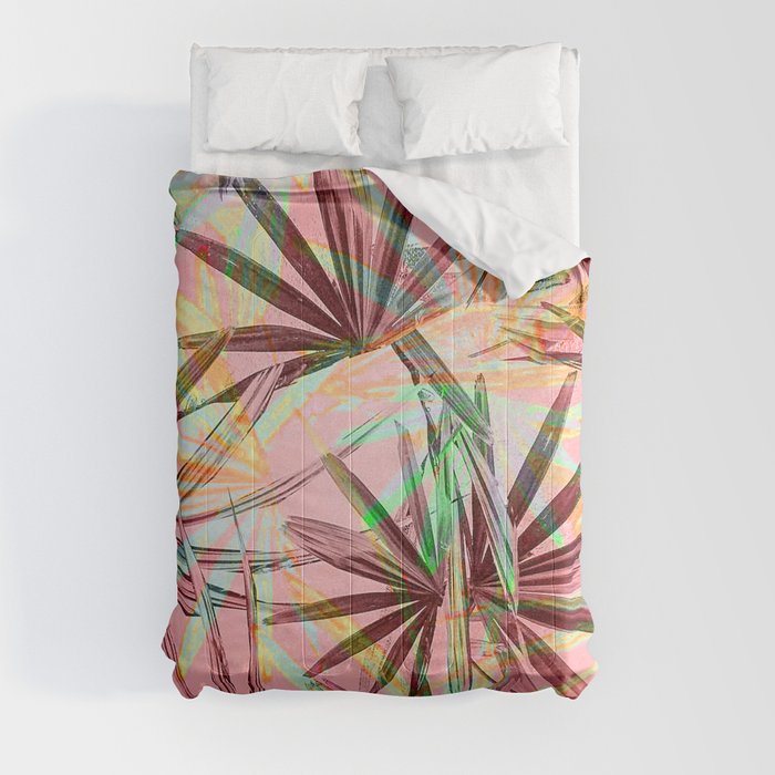 Jungalo Chic Sherbet Palm Paradise Comforter