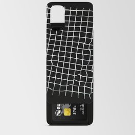 Black and White Grid Android Card Case