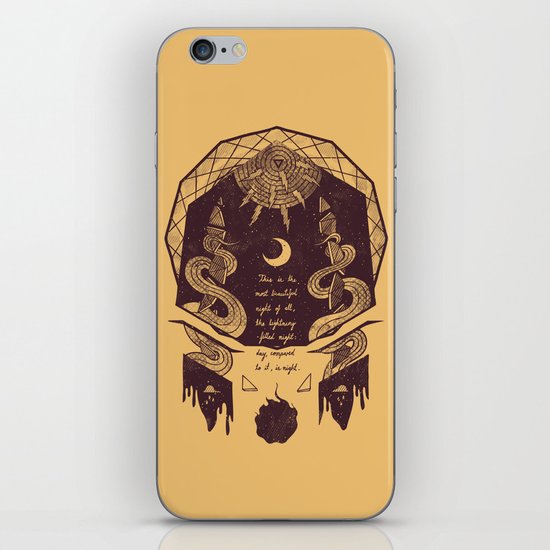 The Lightning Filled Night iPhone & iPod Skin
