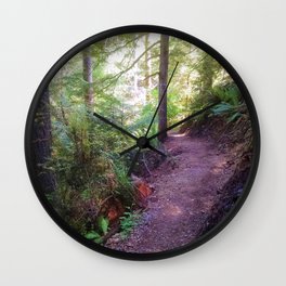 Trail into the Forest Wall Clock