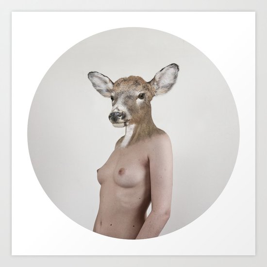 Therianthrope - Doe Art Print
