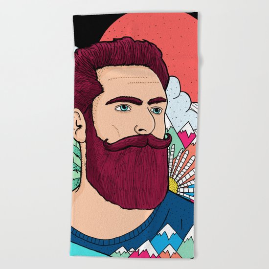 Mountain Man Beach Towel