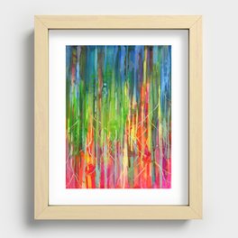 Forest Rainbow Recessed Framed Print