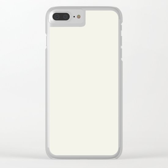 Simply Cream Clear iPhone Case