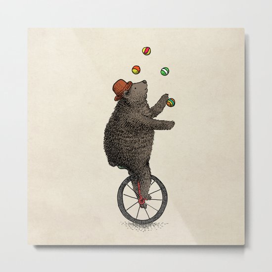 The Juggler (color option) Metal Print